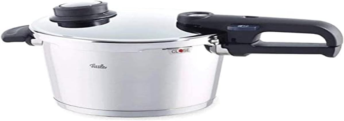 Fissler Pressure Cooker with Steamer Insert and Tripod, Suitable for All Hob Types Including Induction, Stainless Steel, Capacity: 4.5 L, Diameter: 22 cm, Vitavit Premium