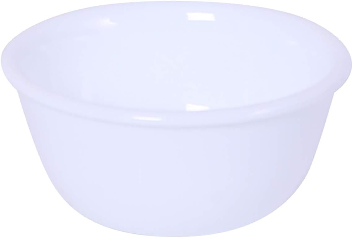 Corelle, 18/8 Stainless Steel Winter Frost White (4 Bowls) Livingware 12-Ounce Soup/Dessert-cup, 11.81 x 11.42 x 3.74 inches