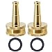 Twinkle Star Brass Jet Sweeper Sprayer Nozzle, 2 Pack, TWIS3431