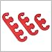 RATCHROLL 12pcs 7mm 8mm 8.5mm 8.8mm Car Engine Spark Plug Separators Ignition Wire Separators Holder Red Replacement Car Parts