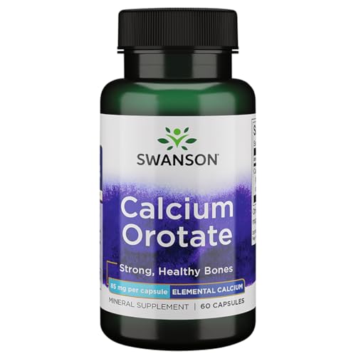 Swanson Calcium Orotate 85 Milligrams 60 Capsules