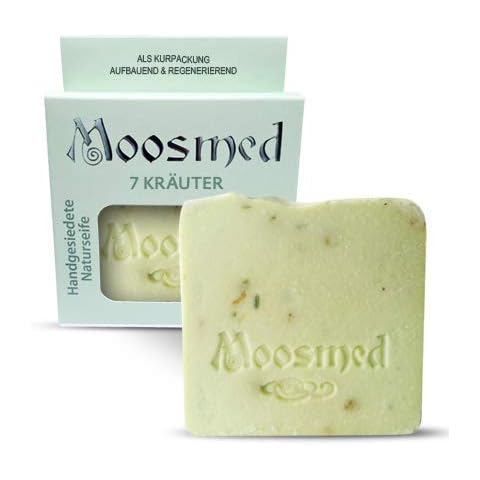 Moosmed 7 Kräuter Naturseife - vegane Bio-Seife handgefertigt in Deutschland Cover