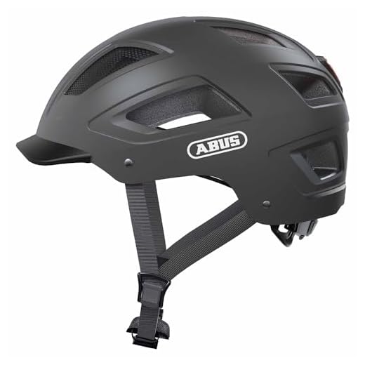 Abus Hyban 2.0, Cycling Helmet for Urban Commuting - Titan - M (52-58)