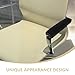 BESTonZON 2 Pair Office Chair Armrest Pads: Gaming Chair Arm Rest Covers for Elbows Plush Cushion Covers for Arm Support Armrest Protector White