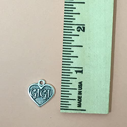 LGU Sterling Silver Oxidized Gigi Textured Heart Grandmother Charm3