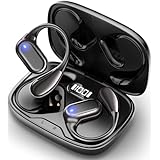 イヤホン bluetooth 耳掛け式 ワイヤレスイヤホン オープンイヤー型 Aetyt 空気伝導 Bluetooth5.4 接続瞬時 ぶるーとゅーす 片耳 両耳 Type-C 急速充電 小型 軽量 自動ペアリング マイク付き ENC通話 iPhone/Android/Pad適用 (ブラック.02)