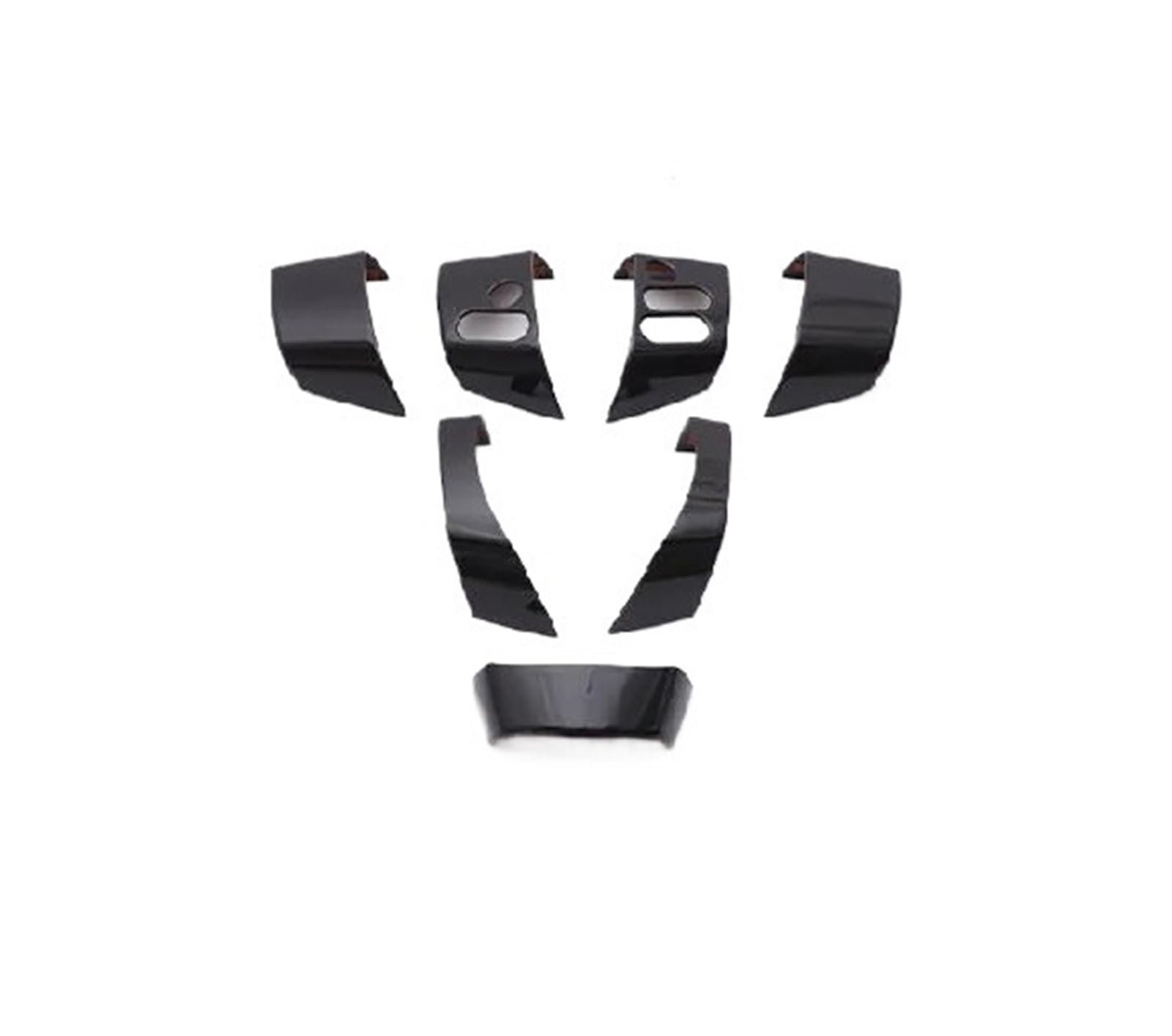 Pypfqumqgr Glossy Black For Toyota Fj For Cruiser 2007-2021 Steering Wheel Cover Sticker