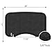 Amcomfy Anti Fatigue Salon Mat for Hair Stylist Anti-Slip Antique Series Salon & Barber Shop Chair Floor Mat (17''x28'' x 5/8'',Black)