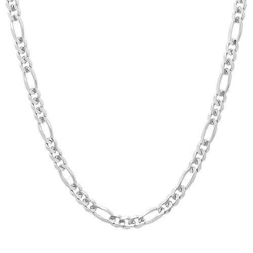 Chaîne Figaro de 4 mm en argent, le bijou quotidien pour sublimer vos tenues
