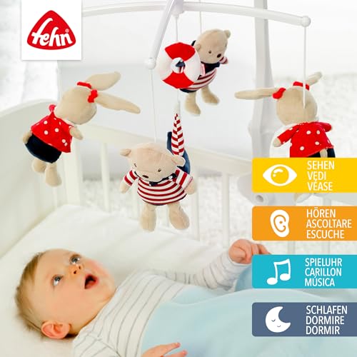 Miniatura 2 de Fehn Caja De Música Móvil Ocean Club - Juguete Musical Para Ayudar A Los Bebés A Conciliar El Sueño Con Simpáticos Animalitos - Melodía La Luna Ha Salido - Para Bebés De 0 A 5 Meses