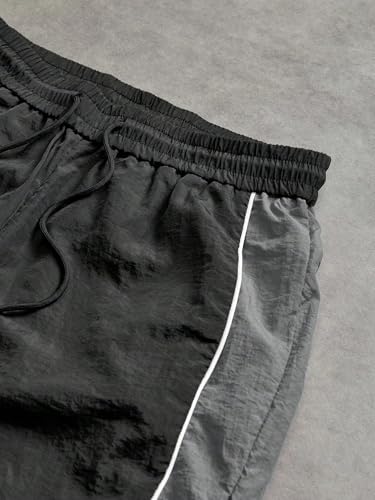 ZAFUL Men's Parachute Pants Baggy Color Block Y2k Drawstring Dance Track Trousers Seatpant4