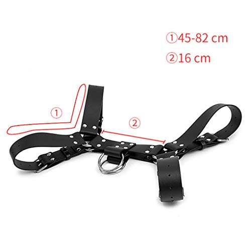 Luckiests Los Hombres de Cuero arnés de Cuerpo Banda de Pecho Masculino Funcionamiento de los Trajes del Club Chaleco Atractivo Ajustable Hebilla de Correa