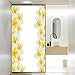 Adesivo per finestra di privacy, decorazione hawaiana con fiori di frangipani, natura esotica, soggiorno, camera da letto, cucina, ingresso, veranda, ufficio, larghezza 100 x altezza 180 cm