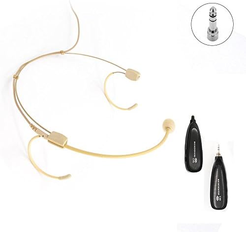 XIAOKOA 2.4G Wireless Microphone, 40m Stable Wireless Transmission, for Voice Amplifier, Speaker (N-83)