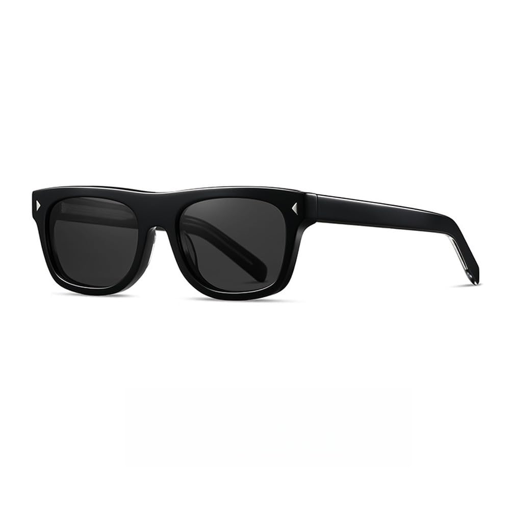 Occhiali da sole casual alla moda in acetato con montatura grande polarizzata per uomo e donna