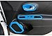 Toworldit 31pcs/Set ABS Full Interior Center Console Dashboard Cover Decoration Kit Trim Sticker Compatible with Jeep Renegade 2015-2020 (Light Blue)