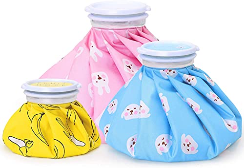 Chulovs Glace Packs for Blessures, sac de glace réutilisable, idéal pour les dents de sagesse Enfants Blessures de maux de tête Gonflement Soulagement de la douleur Premiers secours (3 pack) Cover