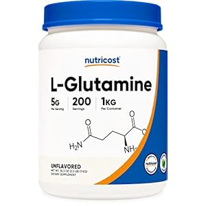 Nutricost L-Glutamine Powder 1 KG – Unflavored, Non-GMO, Gluten Free