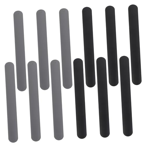 OUNONA 12pcs Silicone Covered Metal Strips for present Wraps and Posters Slap Bands for Holiday Wrapping Paper Organization Space Saving Storage