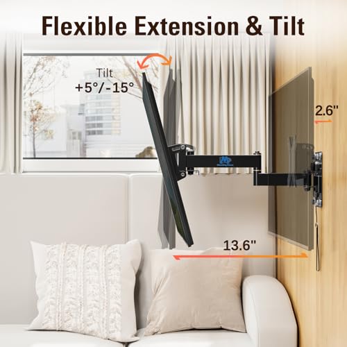 Mounting Dream MD2209 Lockable Rv Tv Mount For Most 10-26 Inch Flat Screen, Rv Mount Tv Bracket For Camper Trailer Truck Boat, Full Motion Rv Tv Wall Mount Quick Release Lock thumb #4