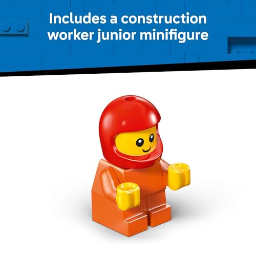 Image of LEGO City Rides - Construction Loader Building Toy for Kids - Pretend Play Set for Boys & Girls, Ages 5+ - Construction Toy W /Backhoe, Loader Bucket, & Minifigure - Gift Idea for Birthdays - 60483