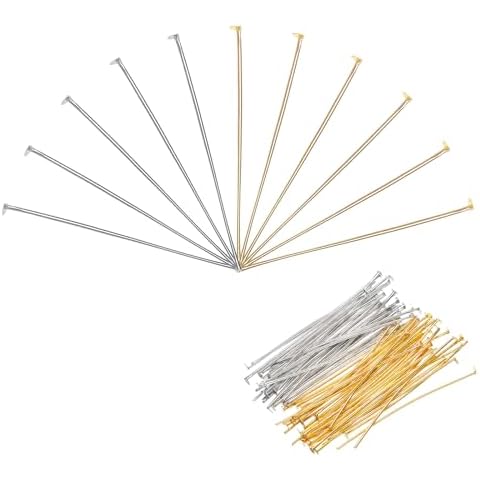 MECCANIXITY 200Pcs Gold White Eye Pins Cover
