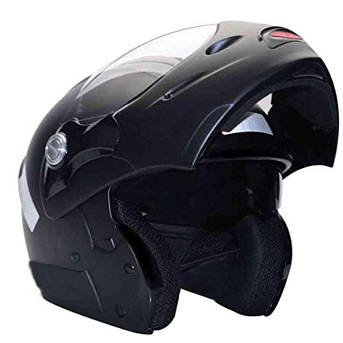Capacete Mixs Captiva Preto Fosco com Viseira Interna Fumê Robocop Articulado 58