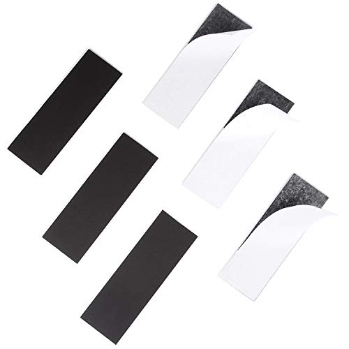 RKZCT 6PCS Adhesive Magnetic Strips Strip for Craft Flexible Magnet Tape Flat Sticky Magnet Strip Strong Magnetic Tape with Adhesive Backing for Teachers, DIY Projects (Each 5.9