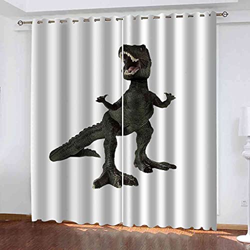 Rideaux occultants à oeillets dinosaure pour obscurcir la chambre - 2