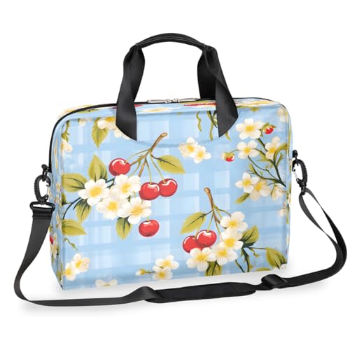 Maletín delgado para laptop 16 pulgadas con diseño floral miniatura 1