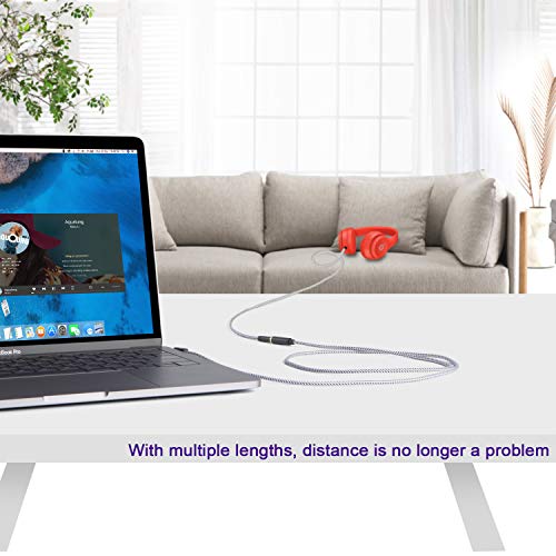 Cablecreation 3.5Mm Audio Extension Cable, Angle 3.5Mm Male To Female Aux Extension Cord Compatible With Beats Headphones, Echo Dog, Phones, Speakers, Home& Car Stereo, 3Feet #TOP6