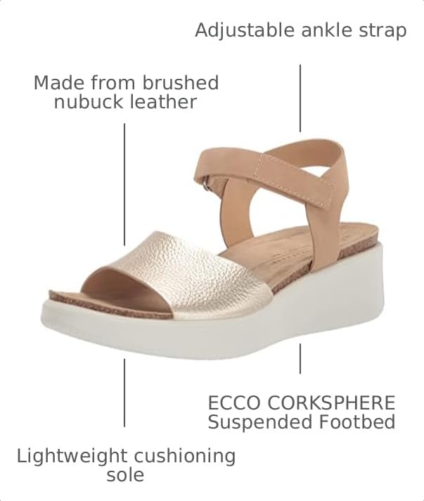 Image of ECCO Flowt Wedge Cork Sandal