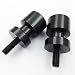 HTTMT Black 8mm Swingarm Spool Sliders – For Suzuki GSXR600, GSXR750, GSXR1000, GSXR1100