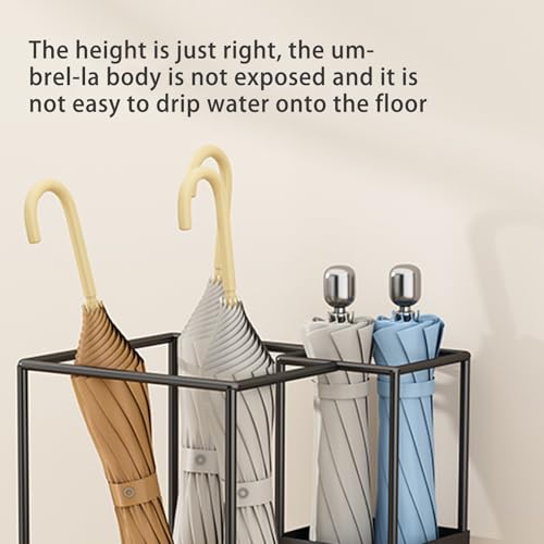 Rangement parapluie métal durable design moderne entrée - 5