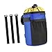 Menolana Bike Cup Holder,Bike Water Bottle Holder Bag,Biking Storage,Bicycle Handlebar Drink Pouch, with Mesh Pocket for Bikepacking, Blue