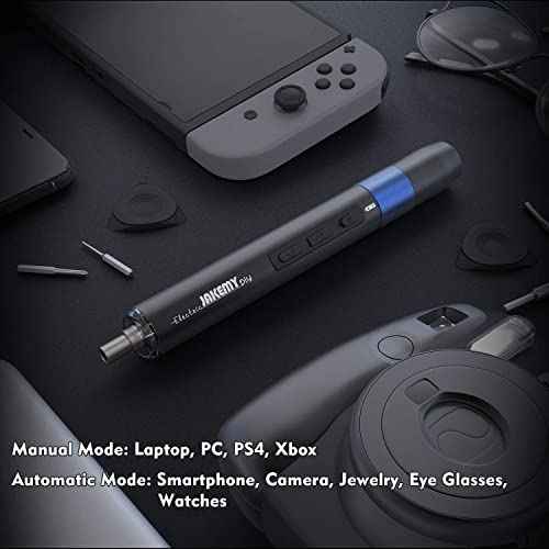 Precision Electric Screwdriver Kit, JAKEMY 61 In 1 Manual & Automatic Torque Power Screwdriver Set Rechargeable Cordless with LED Light for Laptop/Phone/Glasse/Watch thumbnail 8