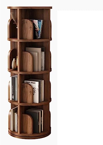 Estantería giratoria de 360° para niños, altura ajustable, diseño que ahorra espacio, ideal para habitación de los niños y solución de almacenamiento elegante