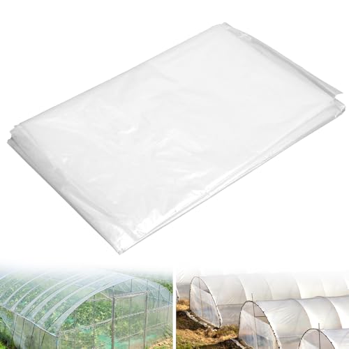 VOSSOT Film de serre en polyéthylène, 2 x 3 m, transparent, indéchirable, pour jardin et plantes, film isolant résistant aux intempéries, pour fenêtre, maison de tomates, bricolage, film de