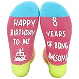 NOEMIN 8th Birthday Gifts for Girls - Ideas Socks Cotton 8 Year Old Teenage Socks Girls for Presents Birthday Gifts - Image 2