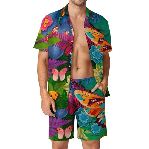 Ensemble Chemise Short et Pantalon Homme Nature pour des Vacances au Bord de la Mer S
