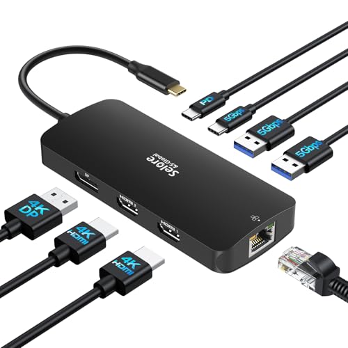 Amazon | Selore USB Cドッキングステーションデュアルモニター
