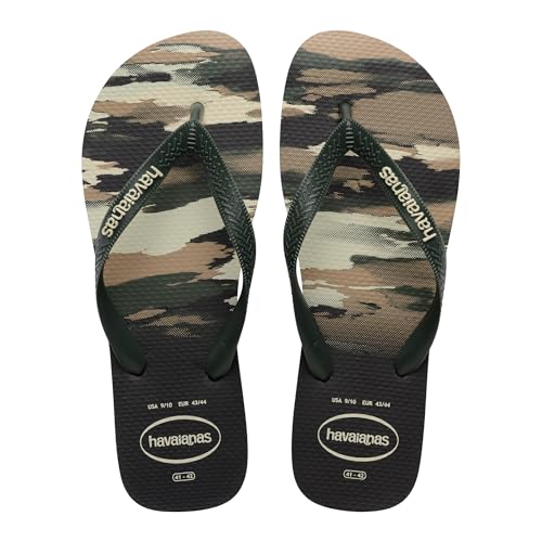 Havaianas Top Camu Uomo FlipFlop Black/Green Olive 37 EU