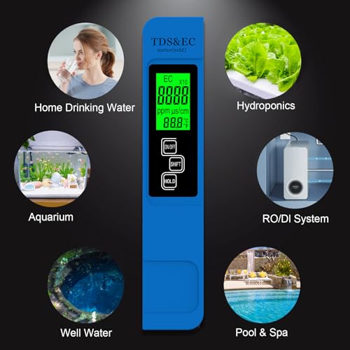 Njty A5-BLUE 𝐌𝐨𝐬𝐭 𝐀𝐜𝐜𝐮𝐫𝐚𝐭𝐞 𝐒𝐨 𝐅𝐚𝐫 4-In-1 Instant Read Tds Meter thumb #6