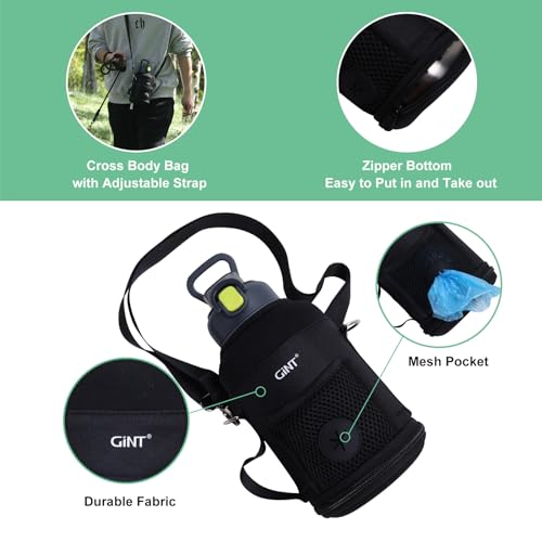 GiNT 37oz Insulated Stainless Steel Dog Water Bottle with Detachable Bowl & Carrying Case — view 5