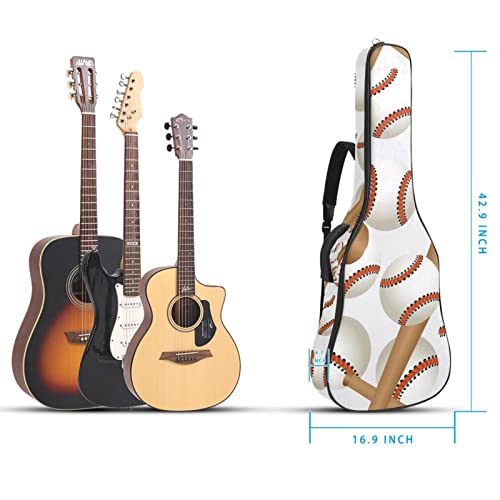 Housse de transport imperméable en tissu Oxford avec bandoulière réglable pour guitare Motif batte de baseball et balles - Les Beatles, Paul McCartney, John Lennon, RIngo Starr, George Harrison Housse de transport imperméable en tissu Oxford avec bandoulière réglable pour guitare Motif batte de baseball et balles – Image 6