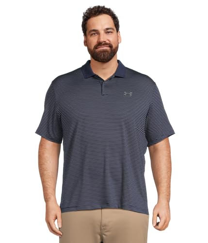 Under Armour Performance 3.0 Novelty Polo Midnight Navy/White/Pitch Gray LG Tall