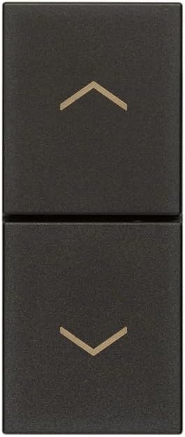 VIMAR 30062.G Line Interlocked Buttons with Directional Arrows - Black
