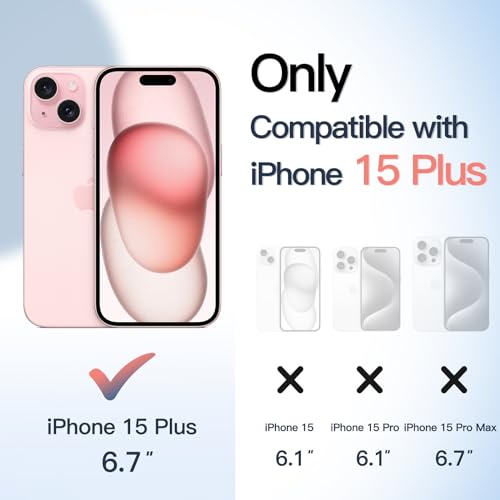Image of JETech Magnetic Case for iPhone 15 Plus, Pink