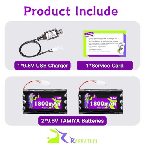 9.6V 1800mAh NiCd 4+4 Flat shape Rechargeable Battery with KET-2P/TAMIYA Plug(white),Fit for Nerf terrascout robot 1984 New Bright D-10 bulldozer Tyco Scorcher 9420 RC Toy Car Truck with Charger(8*AA)