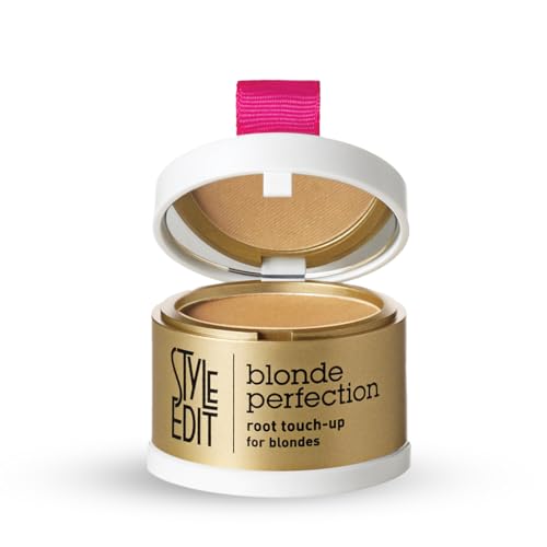 Image of Style Edit Root Touch Up Powder | Temporary Hair Color for Gray Roots and Thinning Hair | Salon-Quality, Transfer-Resistant Hair Concealer | Dark Blonde, 0.14 oz (Pack of 5)
